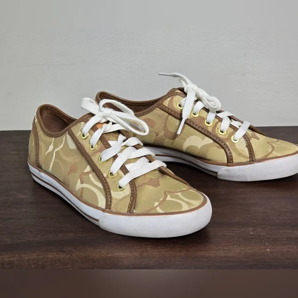 🤩Host Pick❤️Coach Q998 DEE Sneakers Women's Size 8.5 - Picture 4 of 11